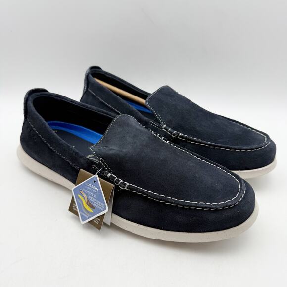Clarks Mens Flexway Step Casual Sneakers US 8.5 EU 41.5 Navy Blue Suede NWOB main image 11